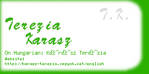 terezia karasz business card